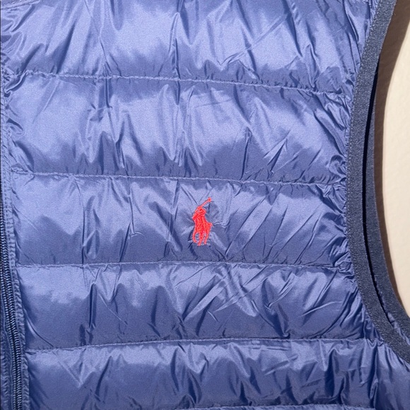 NWT Polo Ralph Lauren Terra Nylon Duck Down Puffer Vest Aviator Blue Men’s Sz XL - Picture 2 of 9